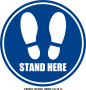 CS0007-STAND HERE - 12x12in